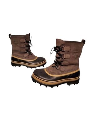 Sorel Men's Brown and Black Winter Boots
